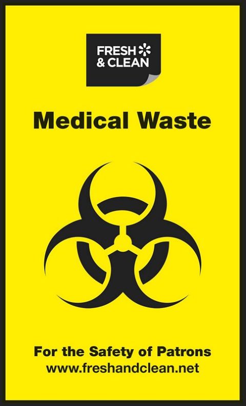 Medical Waste (Sharps) Labels - (Packs Of 100) - Hands on Print